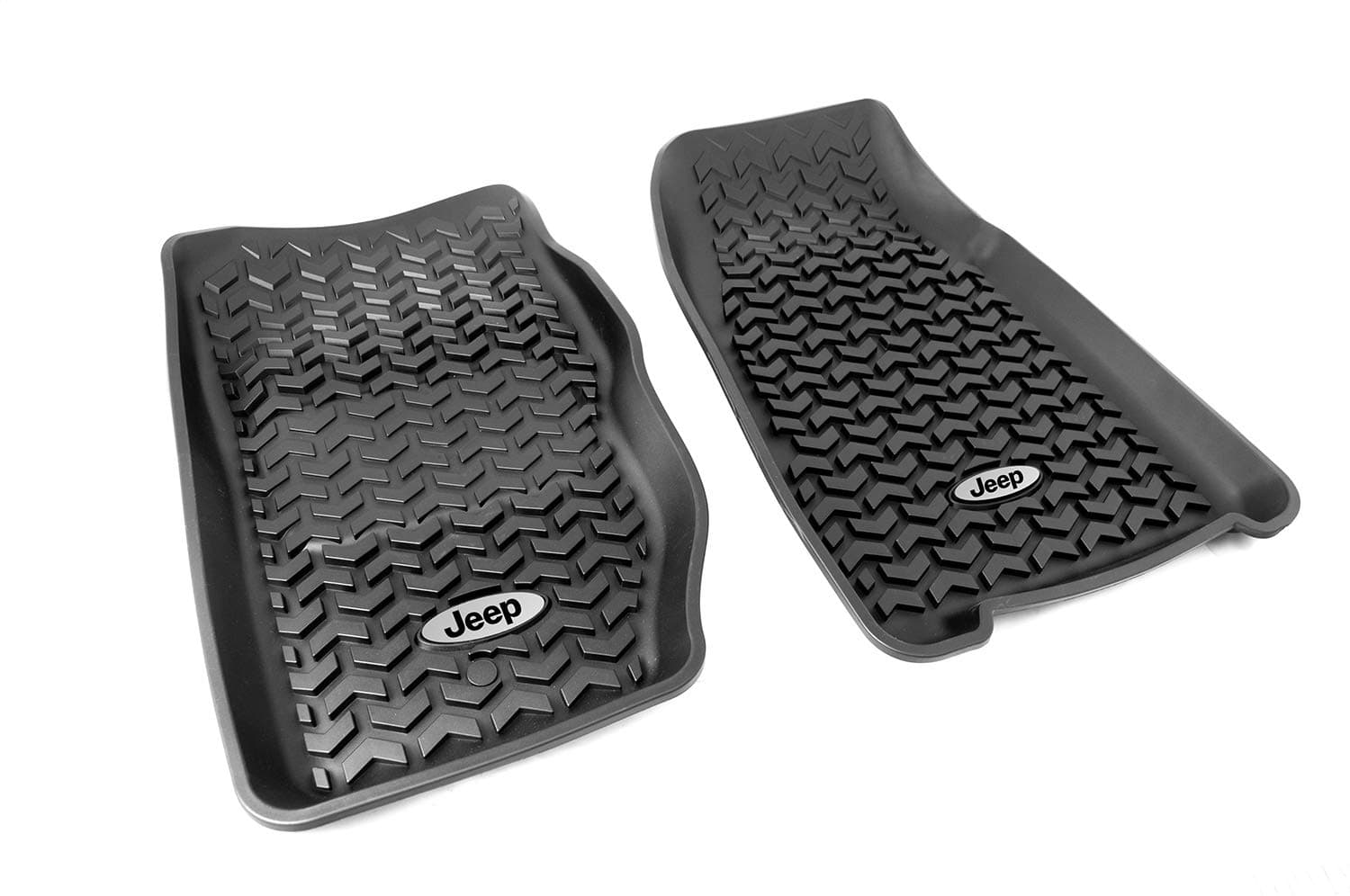 Rugged Ridge Front Floor Liners for Jeep Cherokee | Black | DMC-12920.25 | Fits 1984-2001 Jeep Cherokee XJ