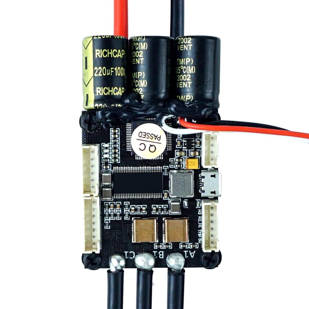 Electric Speed Controller for Skateboard Mini FSESC4.20 50A Base on VESC® 4.12 with Aluminum Anodized Heat Sink 12s esc