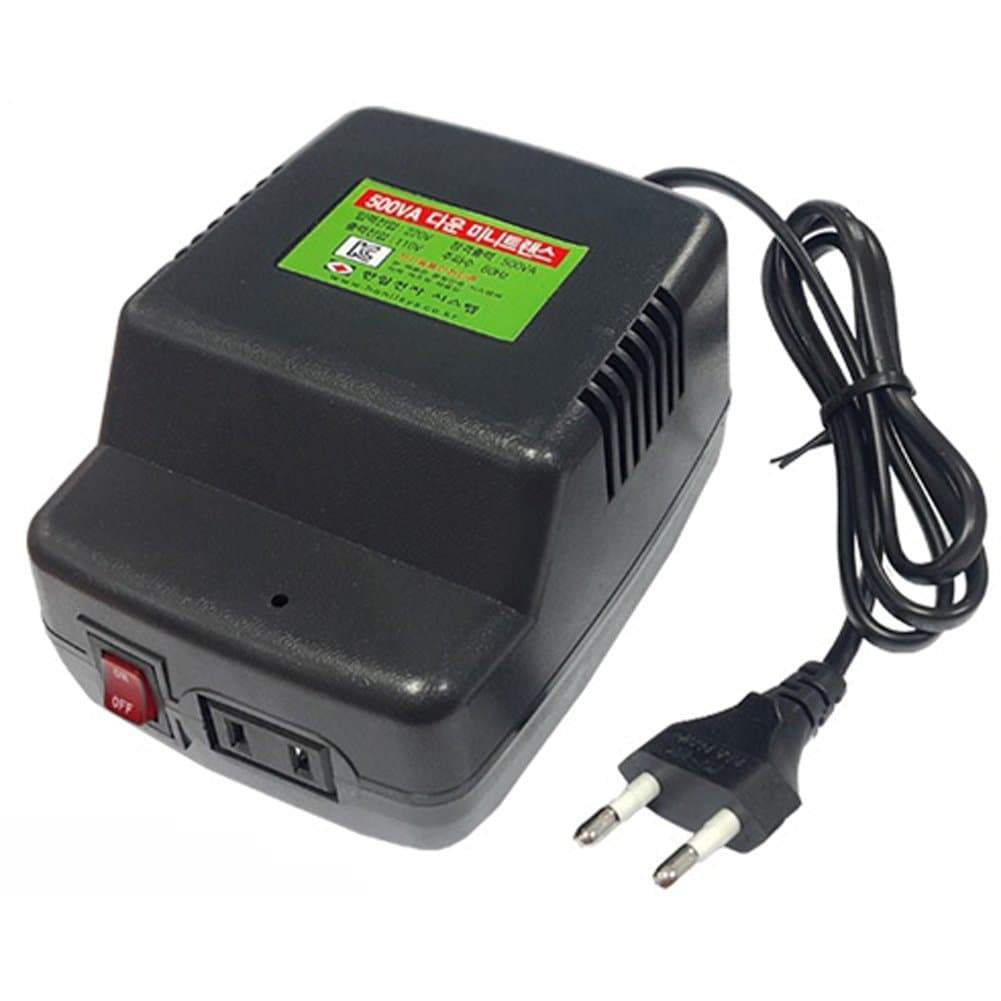 500-Watt Step-Down Voltage Converter Transformer with On/Off Button From 220V To 110V 60Hz 500W