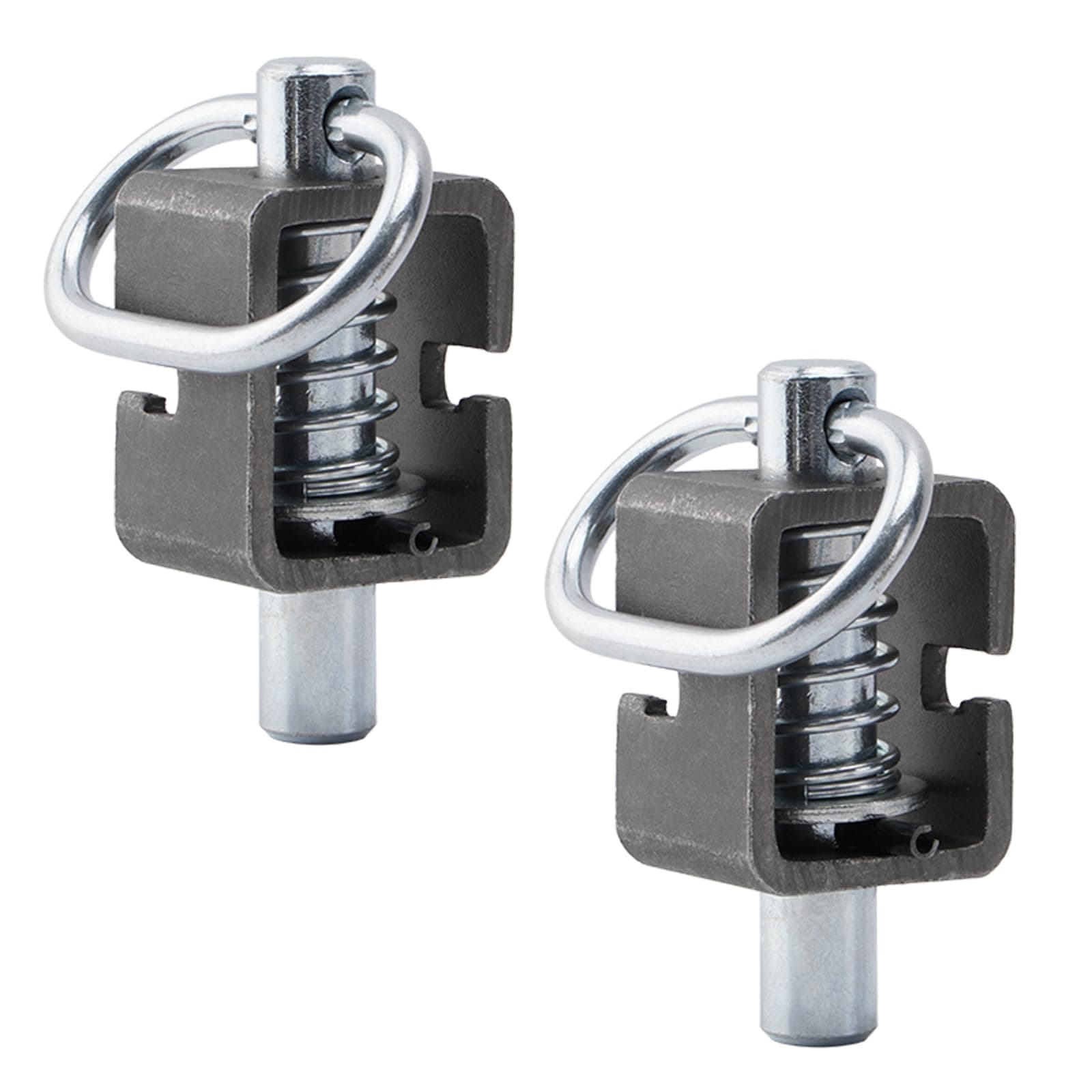 SPARKWHIZ Spring Latch Lock, Weld-On Spring Latch Assembly, Trailer Gate Latch, Pack of 2 (Universal)