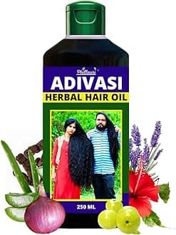 Advance Adivasi Herbal Hair Oil for hair growth Promotes Hair Growth & Reduces Hair Fall Hair Oil