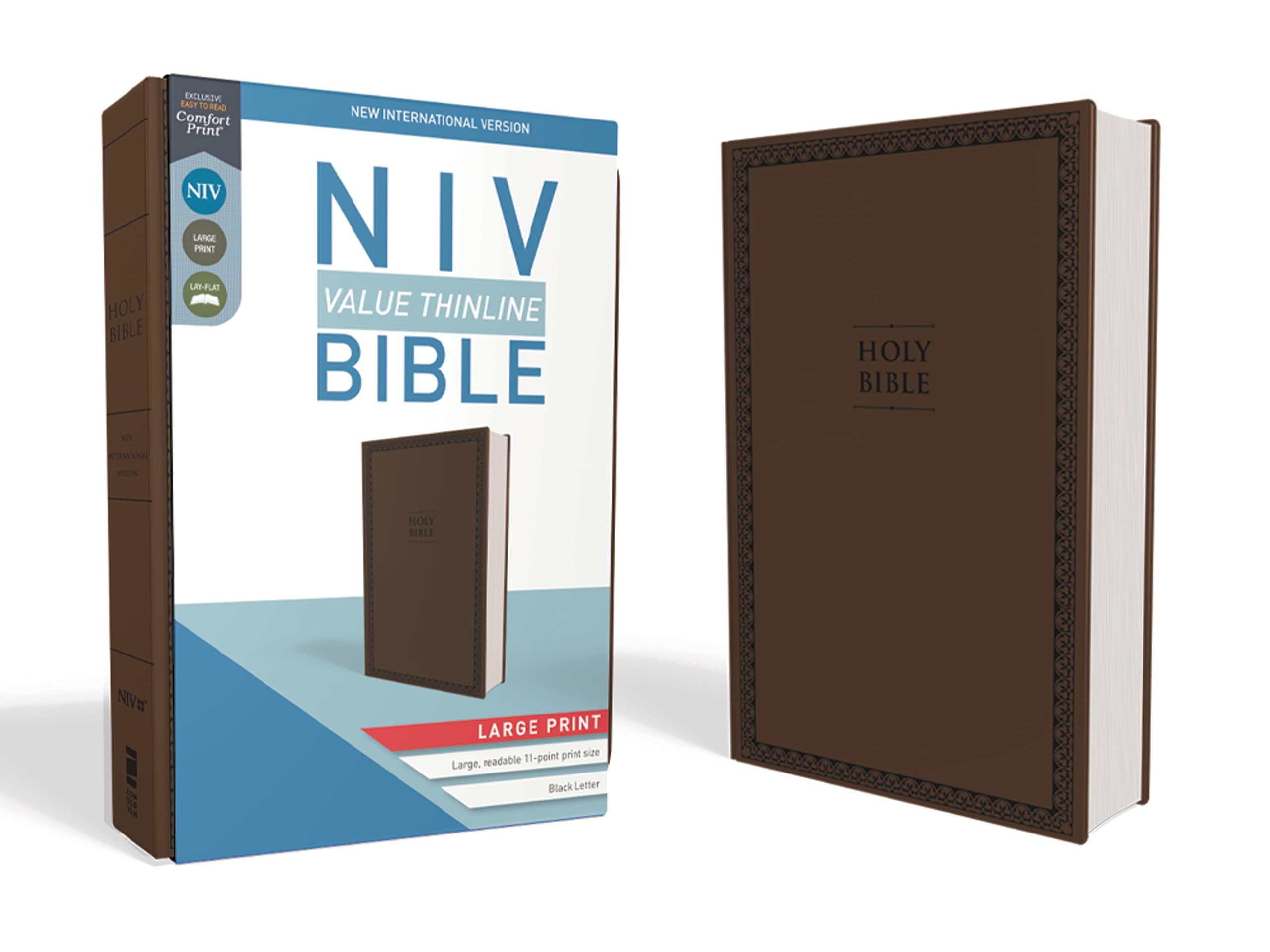 Holy Bible: New International Version, Chocolate, Leathersoft, Value Thinline