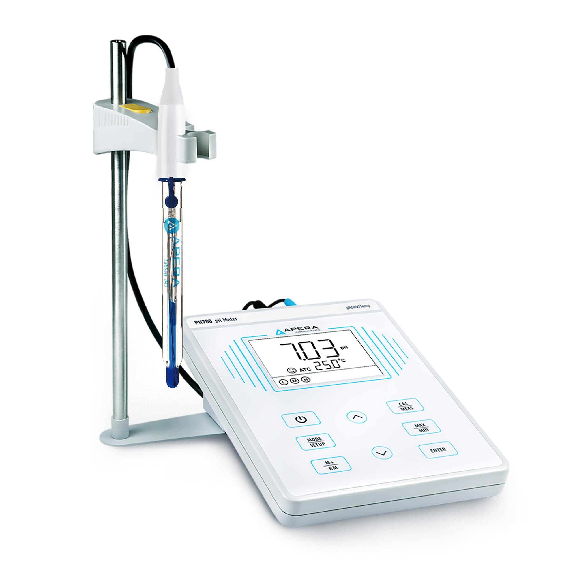 Apera Instruments PH700-SA Benchtop Lab pH Meter for Strong Alkaline Solutions and/or High Salinity Solutions