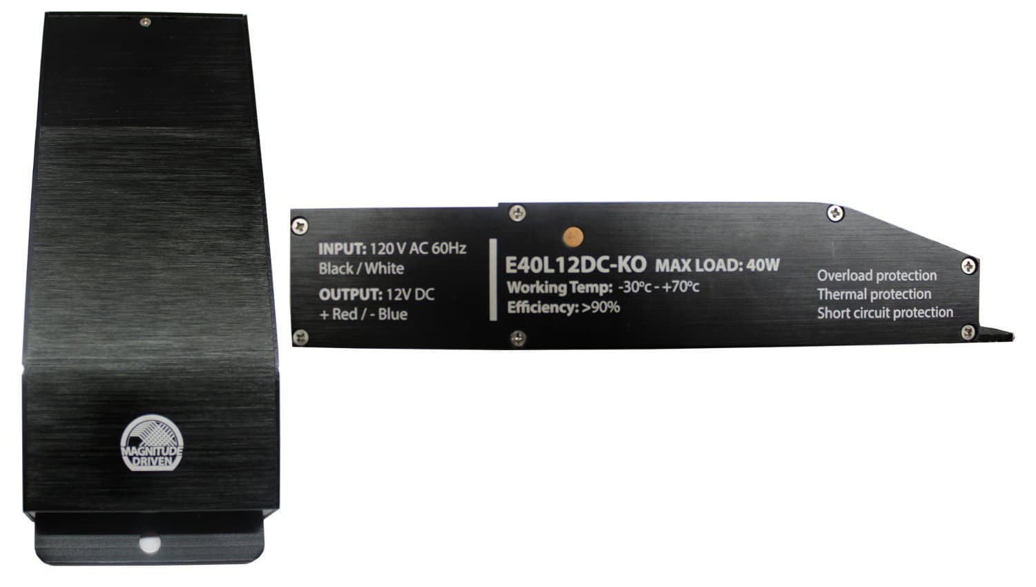 12V Magnitude Electronic 60W Dimmable Transformer 12VDC (E60L12DC-KO)