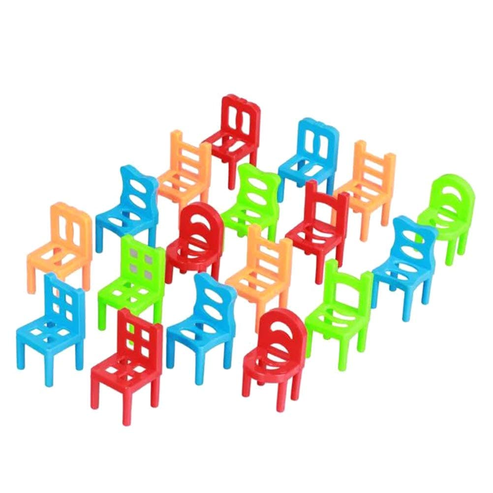 ERROR Chair Stacking Game, 18 Pcs Mini Chairs Balance Game, Intelligence Development Stacking Chair Balancing Toys, Multiplayer Interactive Games, Kids Gift
