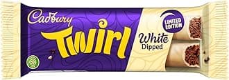 Limited Edition White Chocolate Dipped Twirl Bars, Irresistible & Smooth, Twin Bars, 43 g