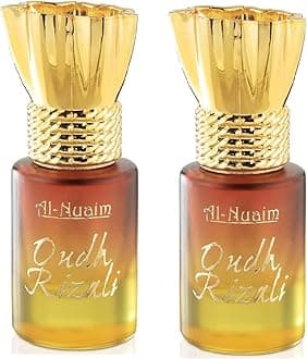 Al-Nuaim Tohfa Series Oudh Rizali Attar Roll On for Men & Women - Pack of 2 (6ml Each) | Alcohol Free Attar | Long Lasting Fragrance