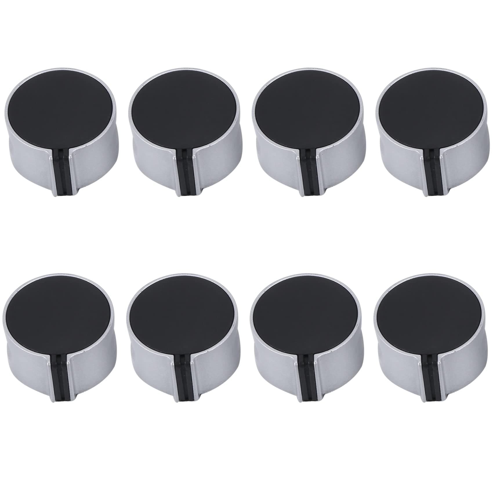 8 PCS Gas Stove Knob,8mm Cooker Control Switch Range Oven Knobs Cooktop Burner Knob for Kitchen Replacement Accessories