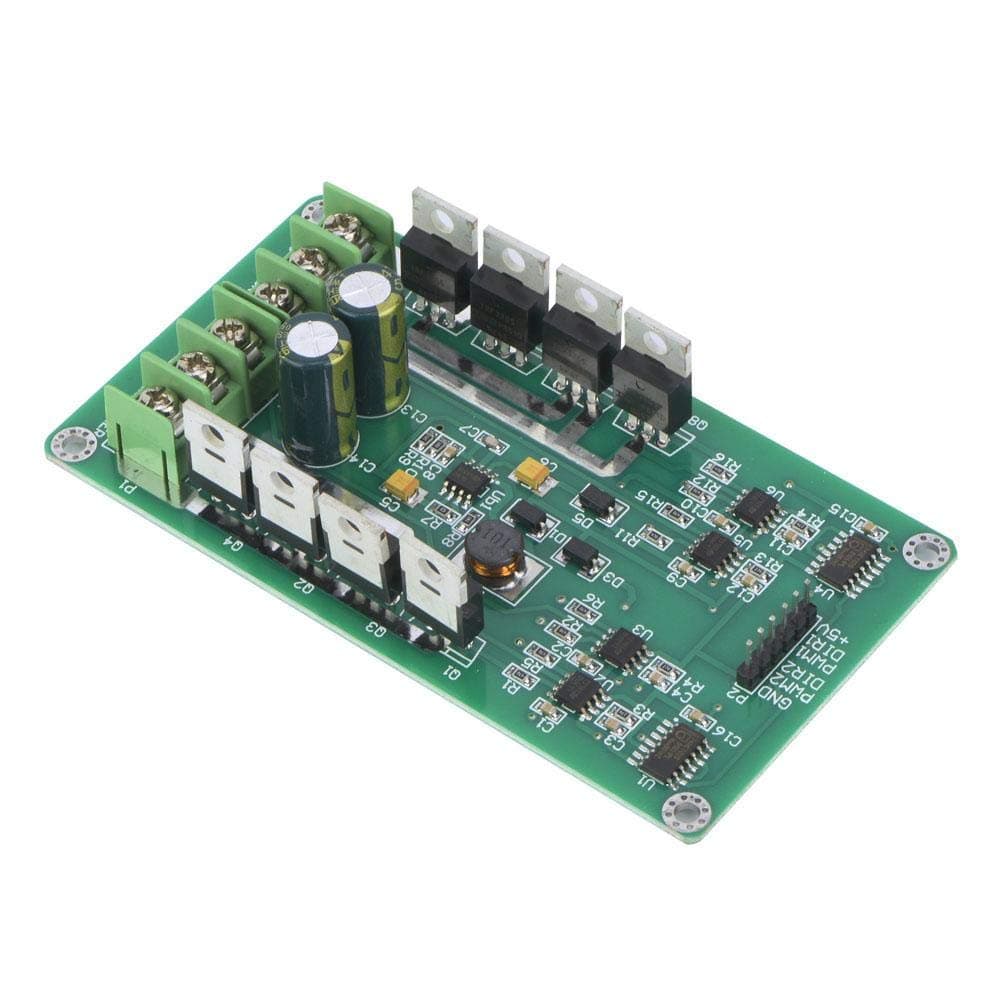 Dual DC Motor Driver Module Board, H-Bridge DC 3~36V 10A Peak 30A Speed Control PWM Module, MOSFET IRF3205 Quick Response Control Board for Arduino Robot Smart Car