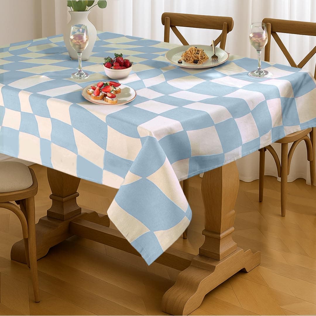 Folkulture Table Cloth | (60 x 84) Spring Tablecloth for Dining Room | 100% Cotton Table Cover for Restaurant | Summer Tablecloth or Tablecloths Rectangular | Cloth Tablecloths for Rectangle Tables