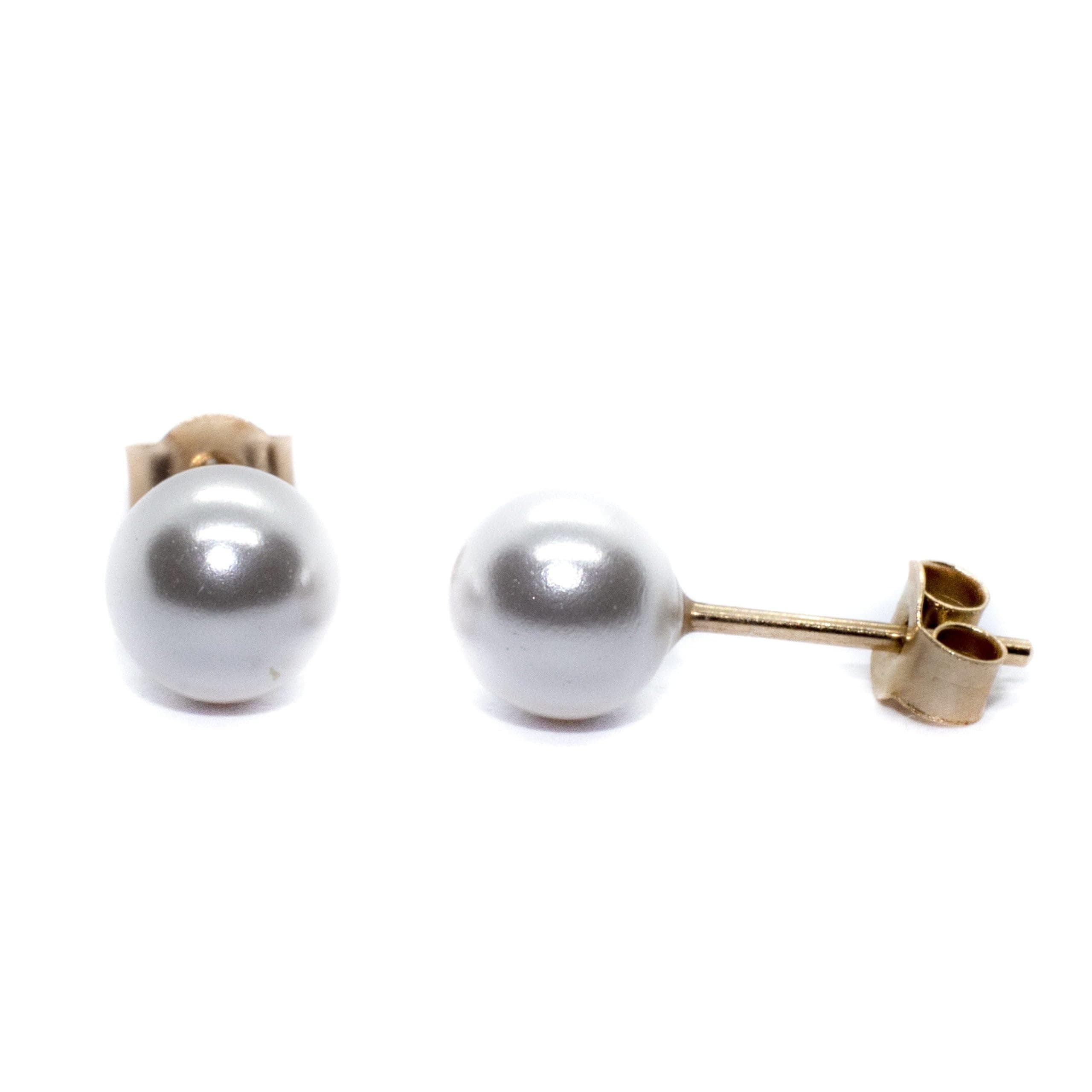 9ct Gold Pearl Stud Earrings