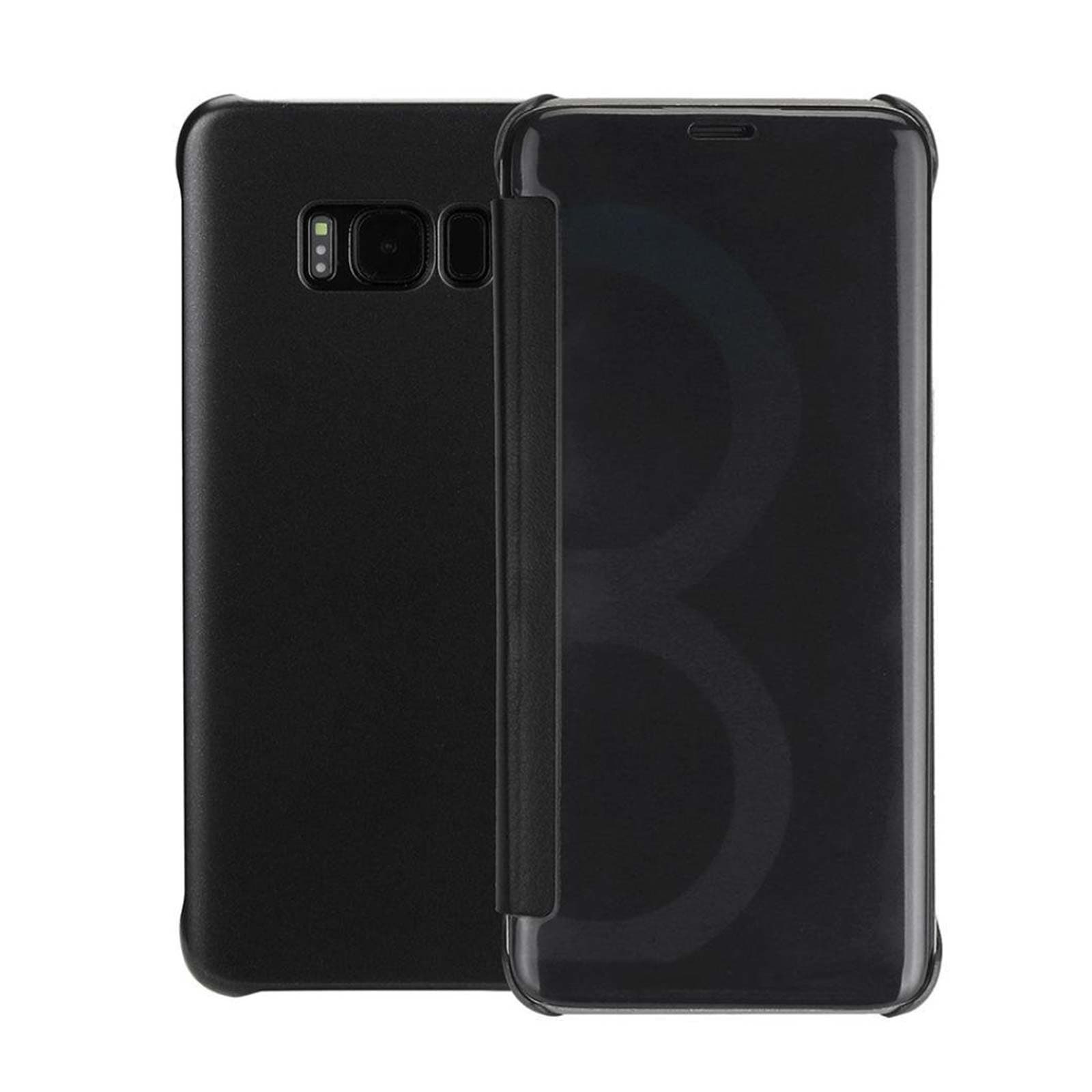 Lincivius Samsung S8 Plus Wallet Case, Galaxy S8 Plus Front and Back Case [Clear Band] Wallet Cover Fun Design Silver