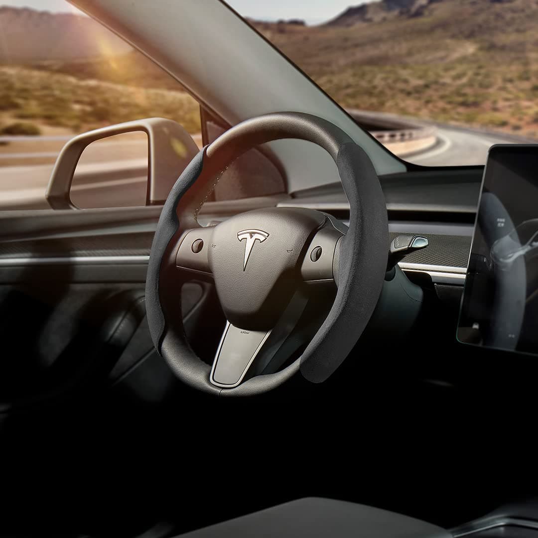 TEMAIModel 3/Y Steering Wheel Cover (Black)