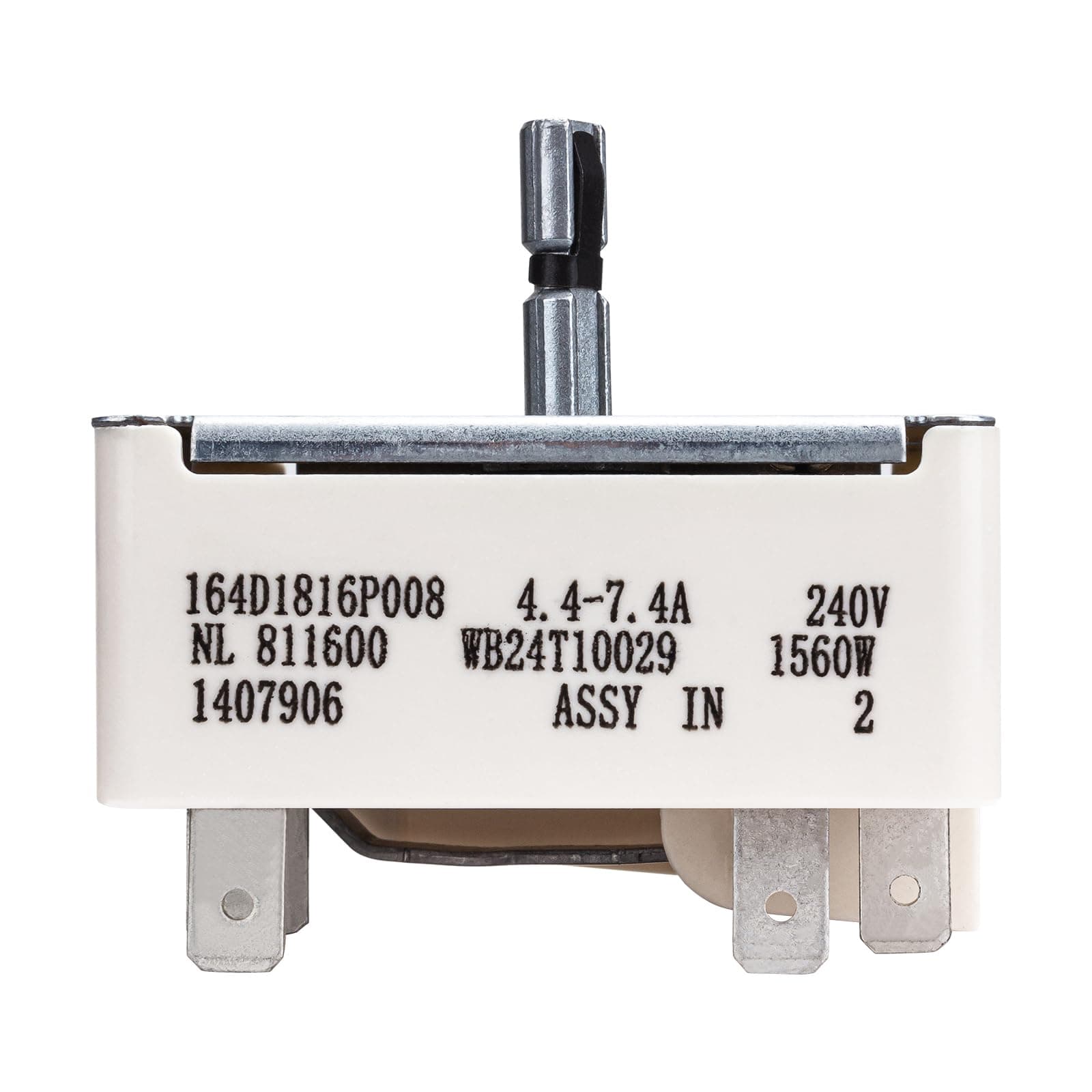 WB24T10029 Range Switch Surface Burner Infinite Switch Control Switch Replacement for GE Electric Ranges 769696, AP2024076, AH236754, EA236754, PS236754(6 inch)