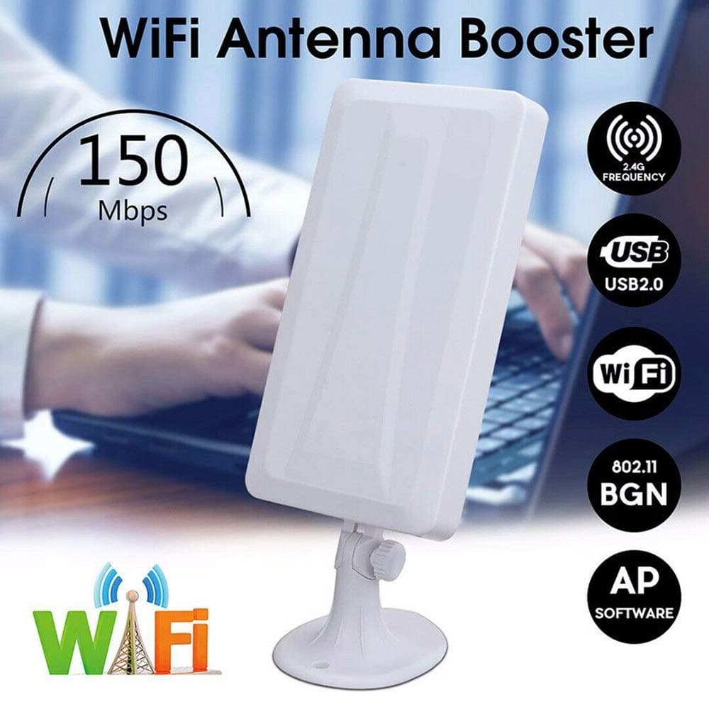 Long Range WiFi Extender Wireless Wi-Fi Router Repeater WLAN Antenna Booster 150Mbps 2.4GHz With 5m/16.4ft USB Cable