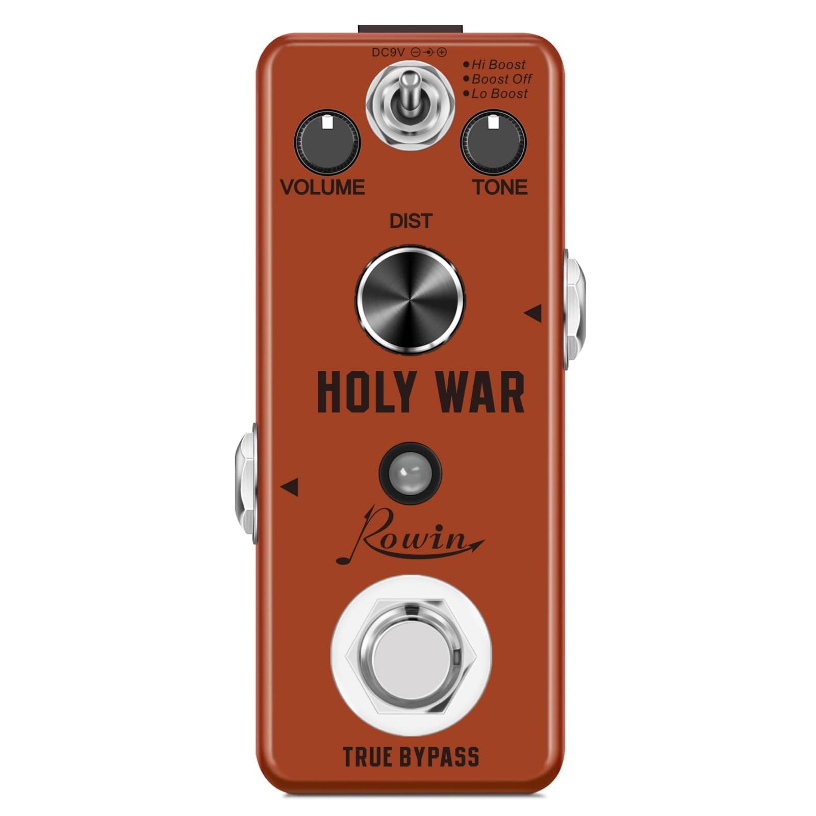 Rowin Mini Metal Distortion Analog Effect Holy War Guitar Effect Pedal