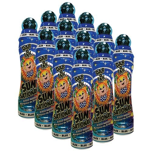 Sunsational One Dozen 4oz Blue Bingo Dauber