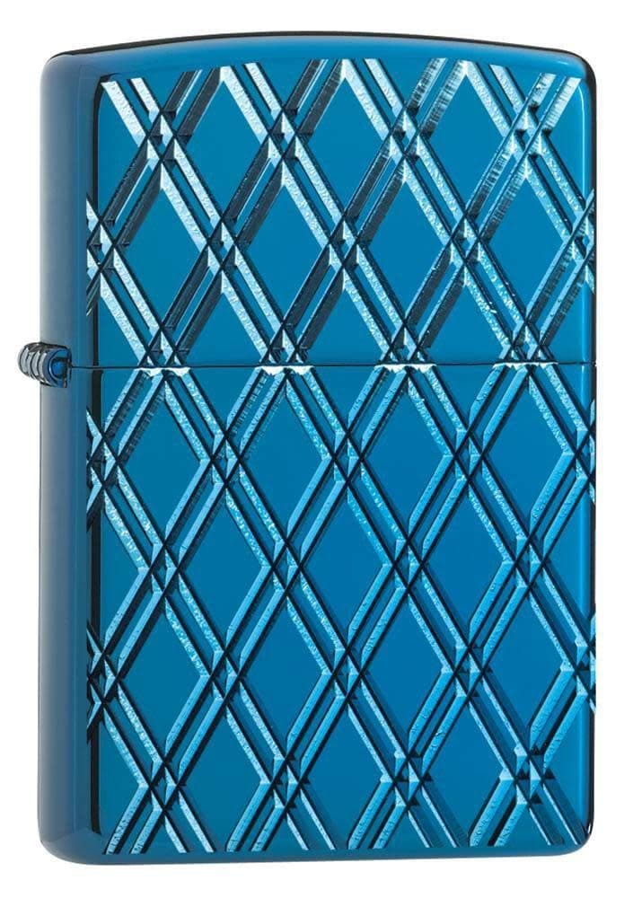 Zippo 29964 Armor Blue Diamonds Windproof Lighter, One Size
