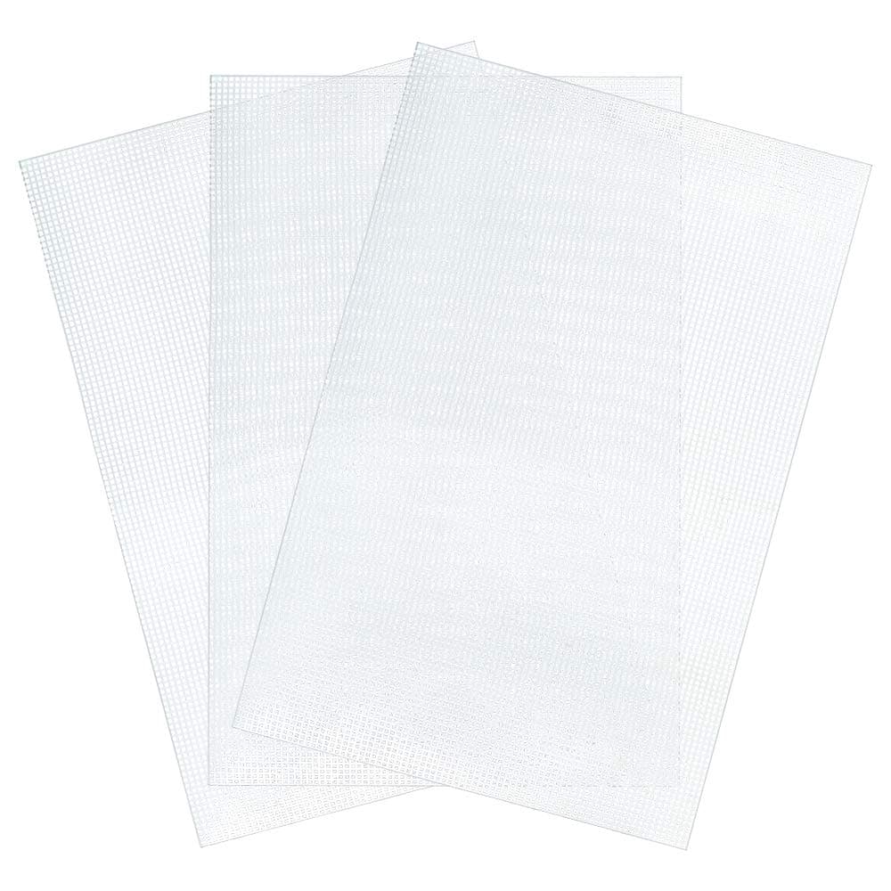 6 Count Big Size Mesh Plastic Canvas Sheets for Embroidery Acrylic Yarn Crafting (19.6 X 13 inch)
