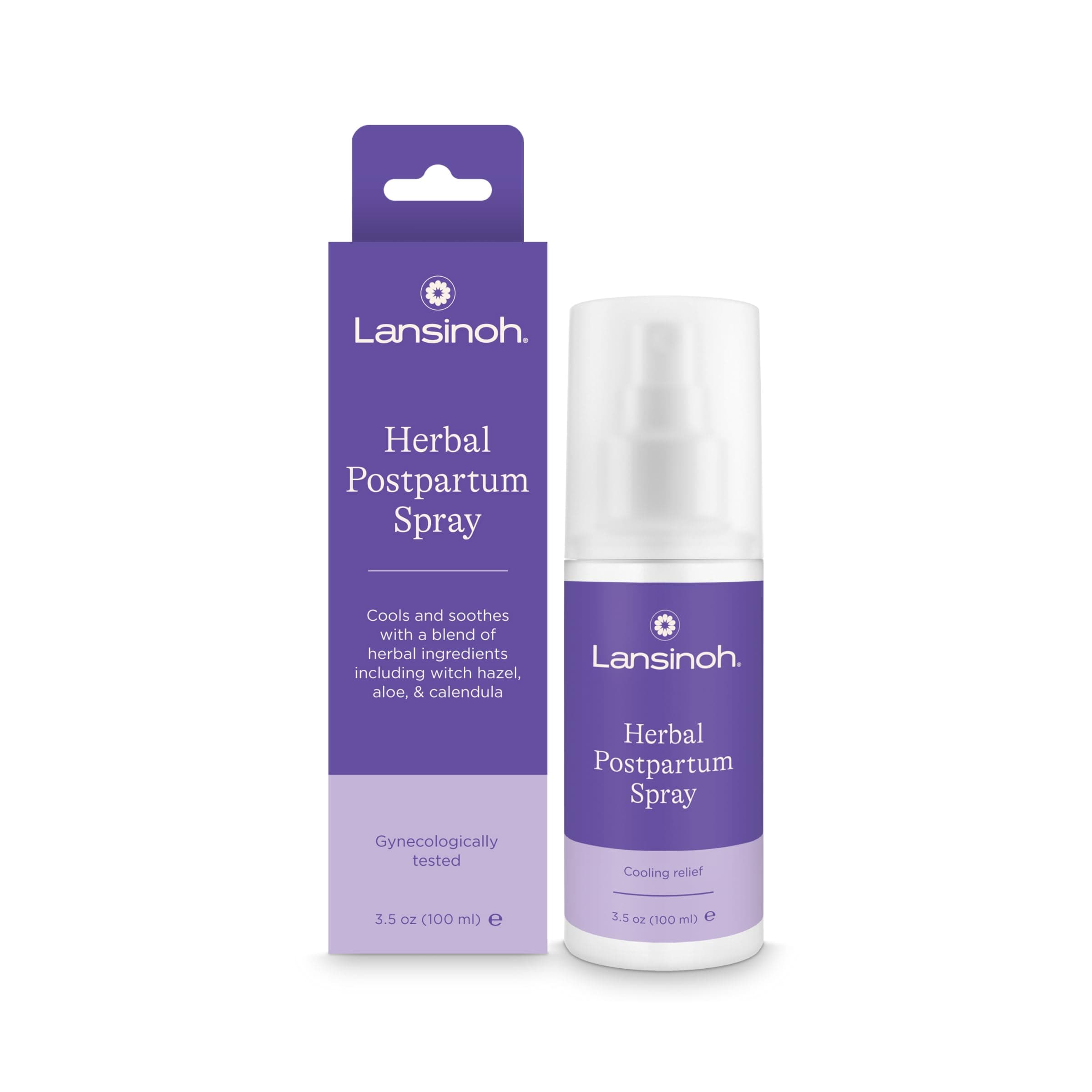 Lansinoh Herbal Perineal Spray, Postpartum Essentials, 3.5 Ounces