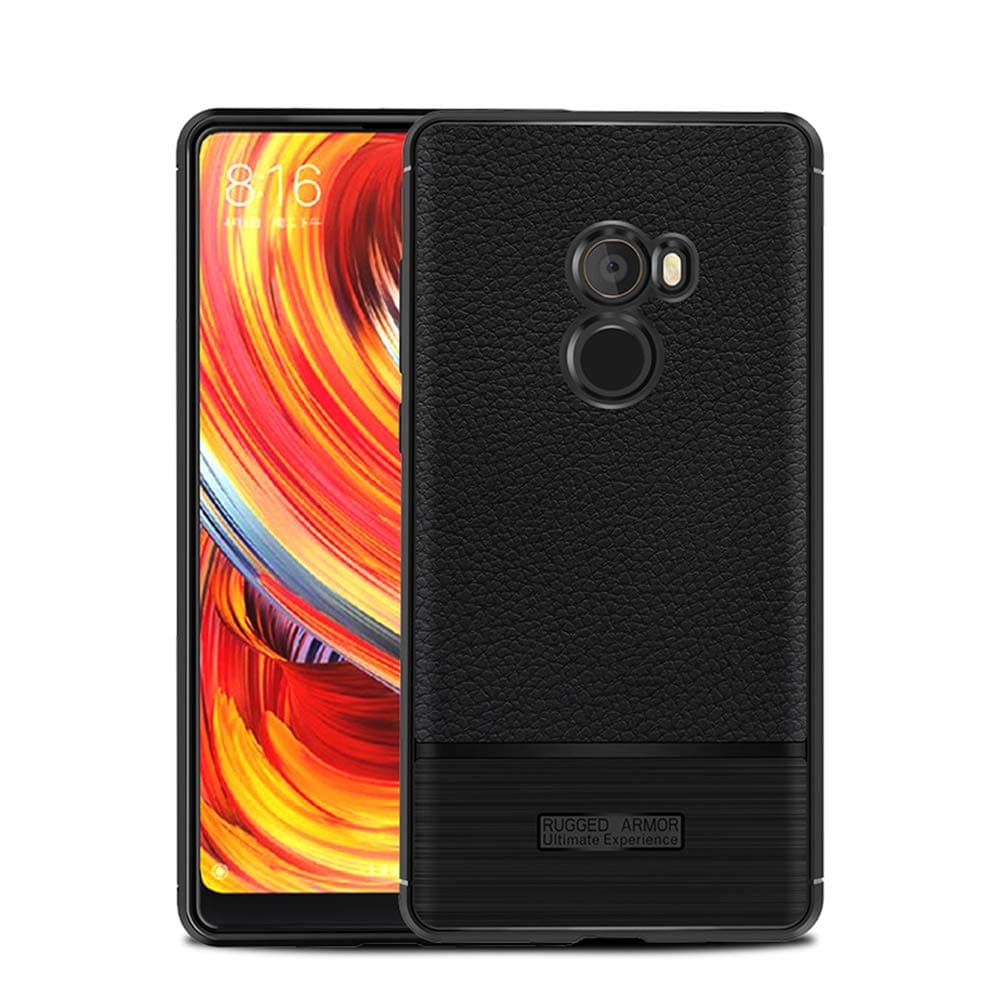 Xiaomi MI MIX2 Case Rugged Armor with Brushed Silicon Shock Absorption Soft Protective Holster Case Cover for Xiaomi MI Mix 2