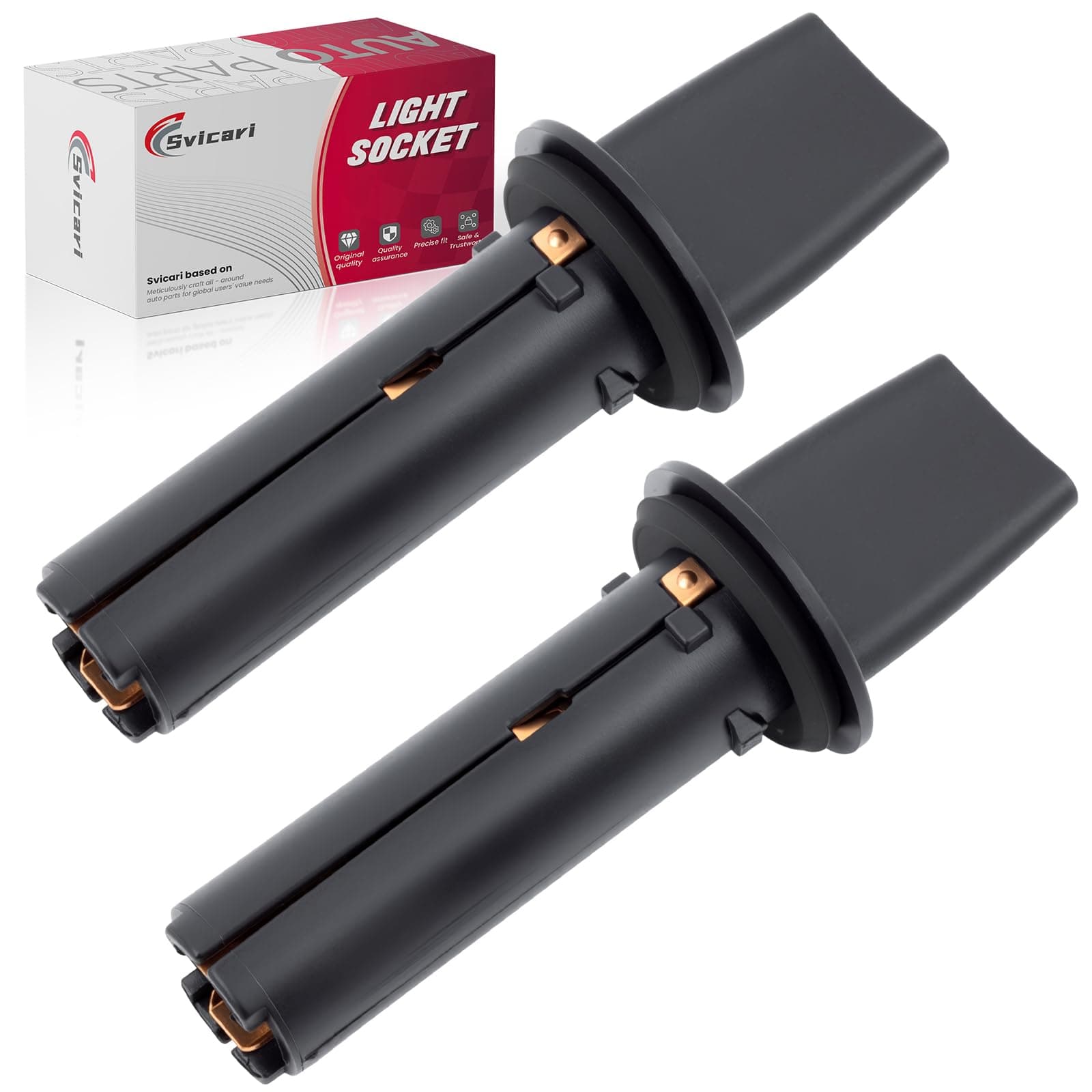 2PCS Headlight Side Marker Light Socket Fit for Hyundai Elantra Genesis Santa Fe Sport Sonata Tucson Fit for Kia Rio Sedona Borrego Sportage Front Position Lamp Bulb Base Replace #92161-2E000