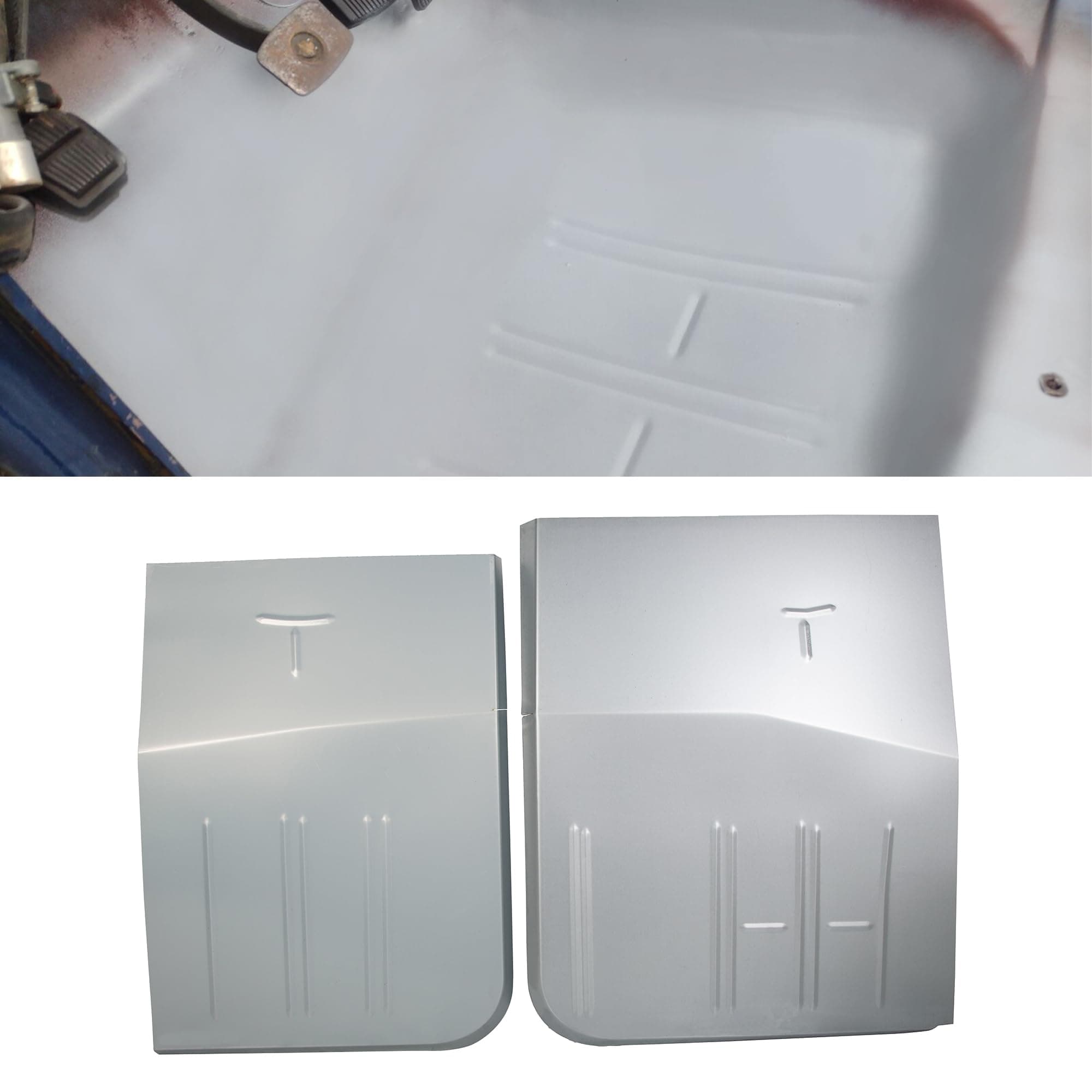 Front Drive and Passage Side Floor Pan Pair Compatible with 1967-1979 Ford F100 F150 F250 F350 & 1978-1979 Bronco