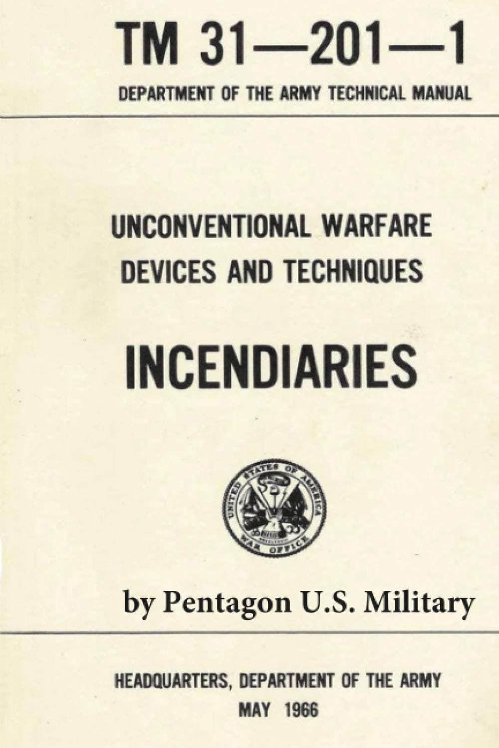 Unconventional Warfare Devices and Techniques: Incendiaries
