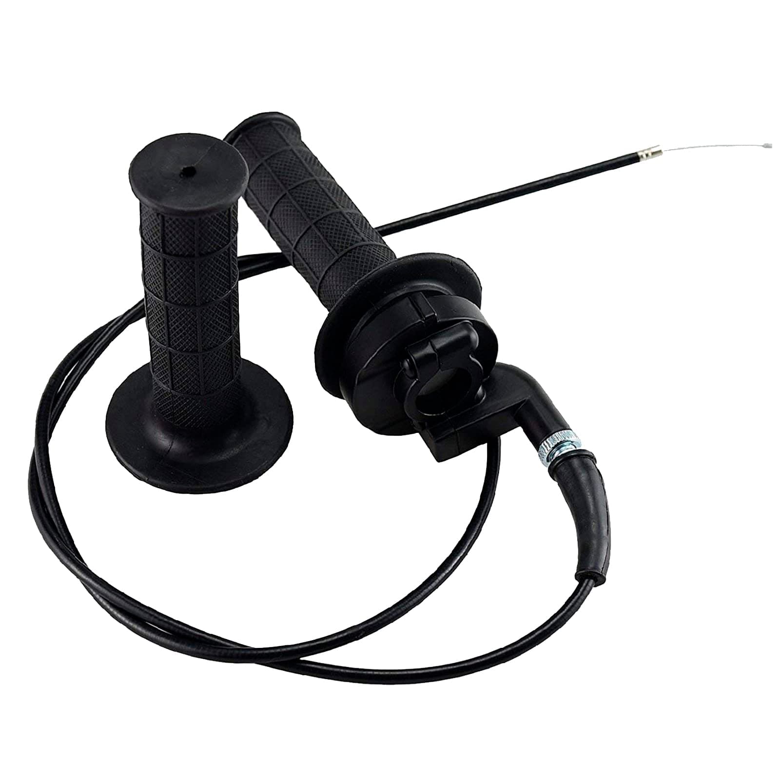 Throttle Handle Grips and Cable for ATV Quad Pit / Dirt Bike Baja Mini Bike Mb165 Mb200 196cc 200cc Doodlebug Bike Fit for 22mm Bar by TOPEMAI