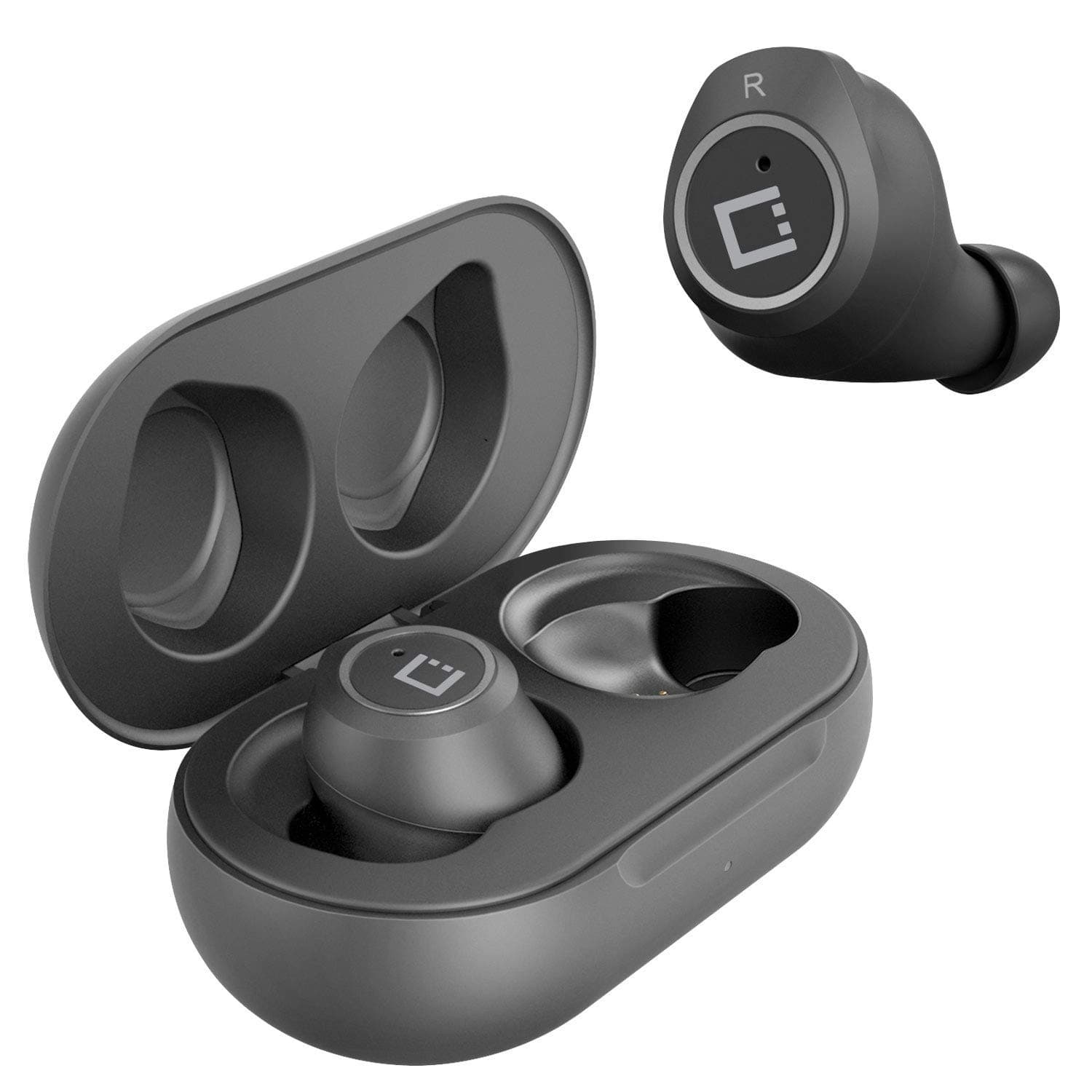 Wireless V5 Bluetooth Earbuds for JBL Flip II with Charging case for in Ear Headphones. (V5.0 Black)