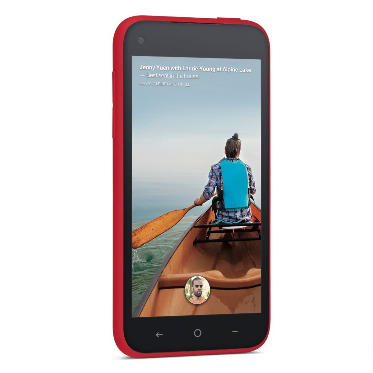 HTC First 16GB Unlocked GSM Android Cell Phone - Red