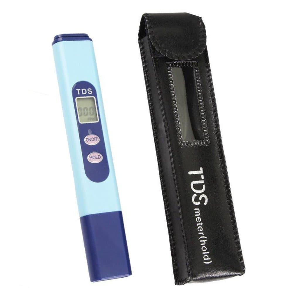 Digital Handheld TDS Electronic Water Tester, LCD Screen Water Quality Testing,0~9990 PPM,+/- 2% High Accuracy with Automatic Temperature Compensation (Blue)