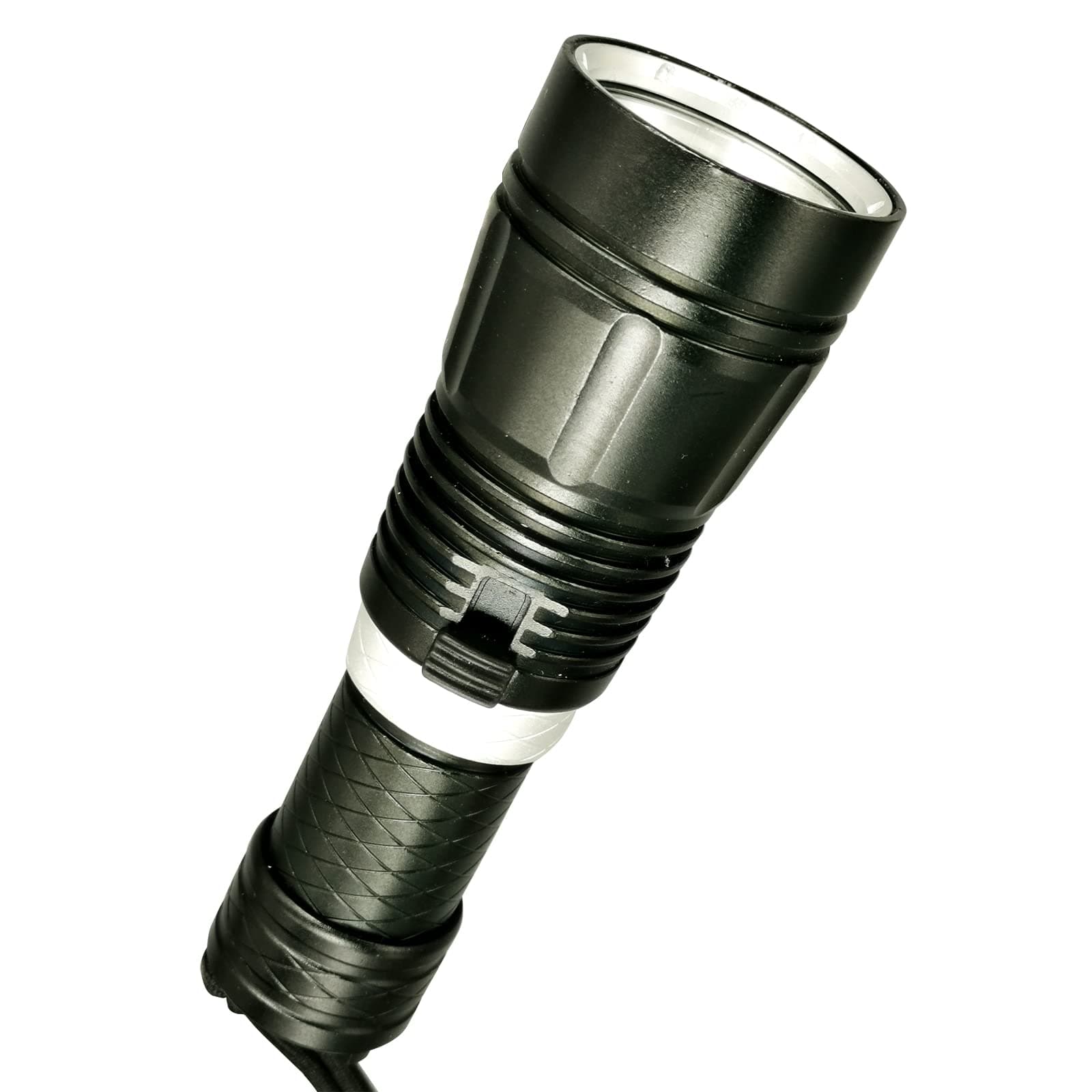 Professional 100M Depth Scuba Diving Flashlight LED 1800 Lumen Torch Waterproof Underwater Light Lamp Rechargeable Battery and Charger Included/Gift Box Package