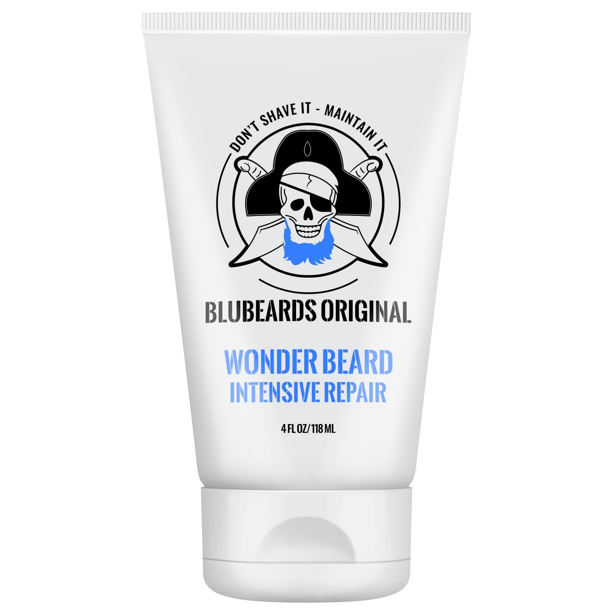 Bluebeards Original Beard Conditioner for Men - 4 oz Wonder Beard Intensive Repair with Meadowfoam Seed Oil & Amino Acids to Deeply Restore, Soften, and Rejuvenate Your Beard and Skin - Made in USA