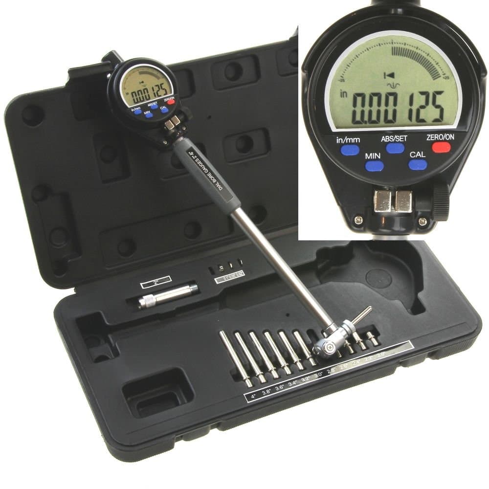 Anytime Tools 2" - 6" Electronic Digital Precision Engine Cylinder Hole Bore Gauge Resolution 0.00005"