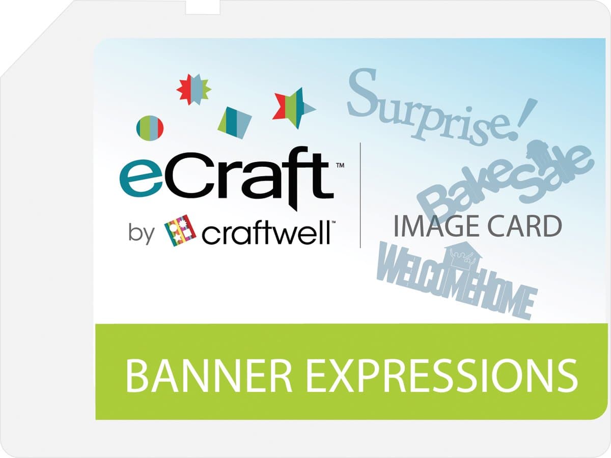 Craftwell Ecraft SD Image Cards, Banner Expressions