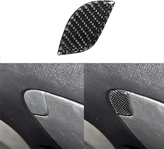 Car Glove Box Handle Panel Sticker Real Carbon Fiber Decal Compatible with Hyundai Veloster 2012 2013 2014 2015 2016 2017 Black Accessories