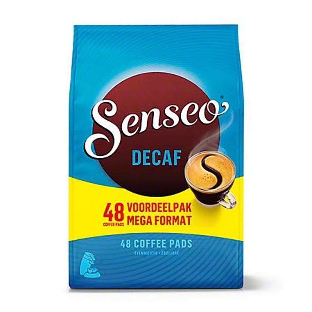 Senseo Decaf Coffee Pods – 48 Count – Medium Roast with Smooth & Balanced Flavor and Rich Crema – Single-Serve Compostable Coffee Pads Compatible with Senseo & PeleCom Machines