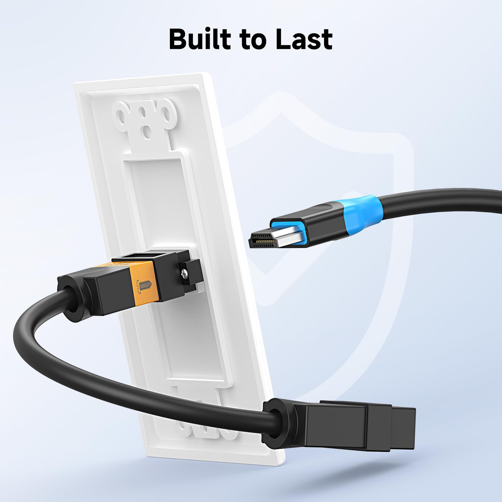 Cable Matters HDMI Wall Plate in weiß