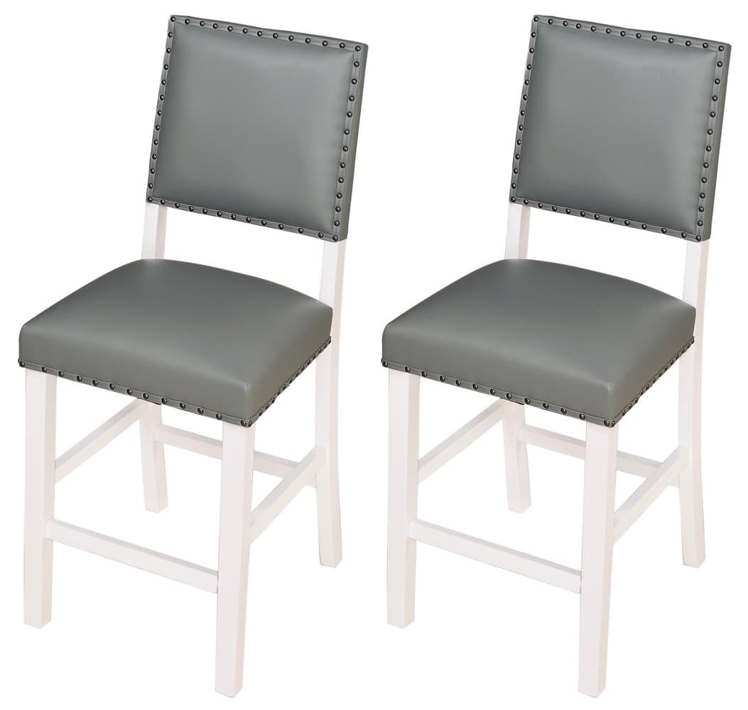 Angel LineKirkland Bar Stools, White/Gray