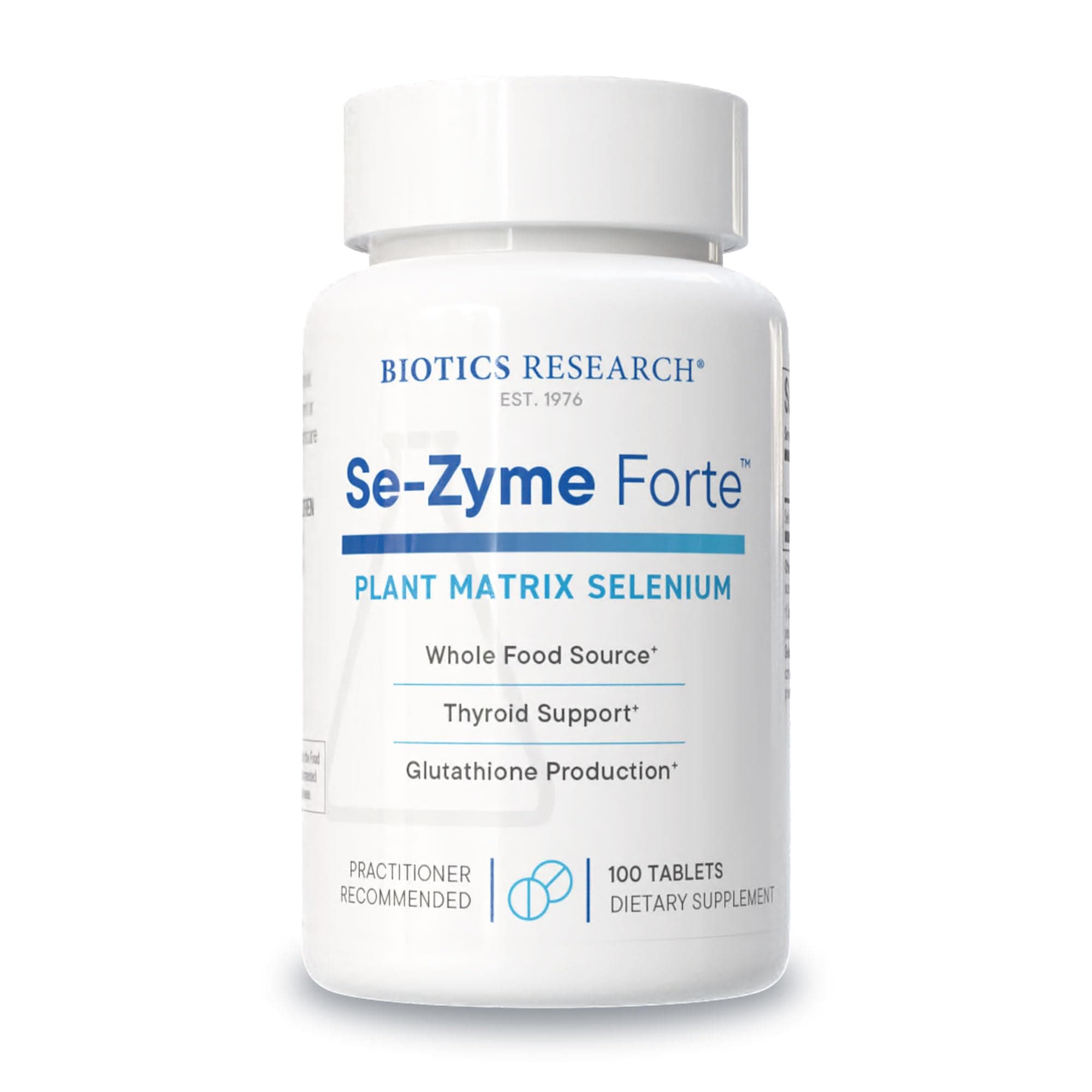 Biotics Research Se-Zyme Forte™– Whole Food Selenium Source, Thyroid Gland Function, DNA Production, Cognitive Health, Potent Antioxidant, 100 Tablets