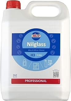 NilcoNilglass Professional, H3 Glass & Mirror Cleaner, 5 L
