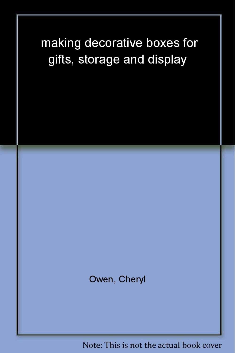 Making Decorative Boxes Hardcover – January 1, 2002