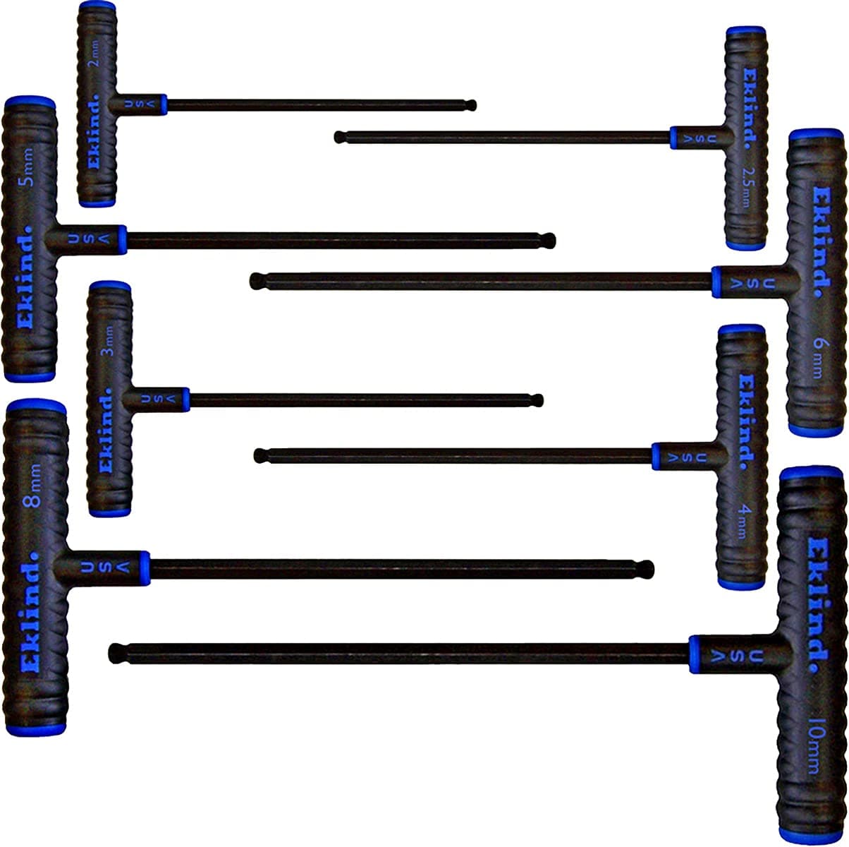 8 Piece 9 Series Power-T T-Handle Hex Key Set