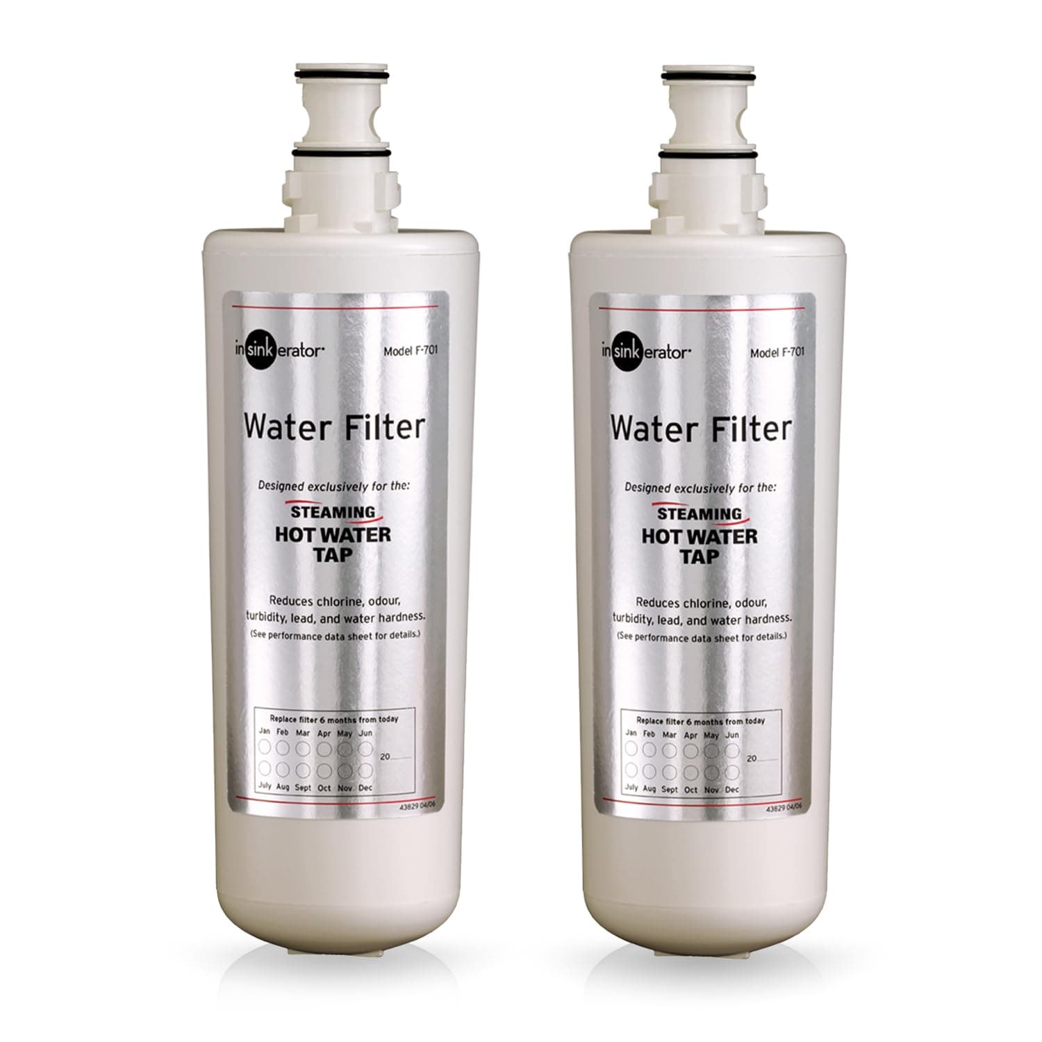 43961 Hard Water Filter F-701R Replacement Filter (Twin Pack), White