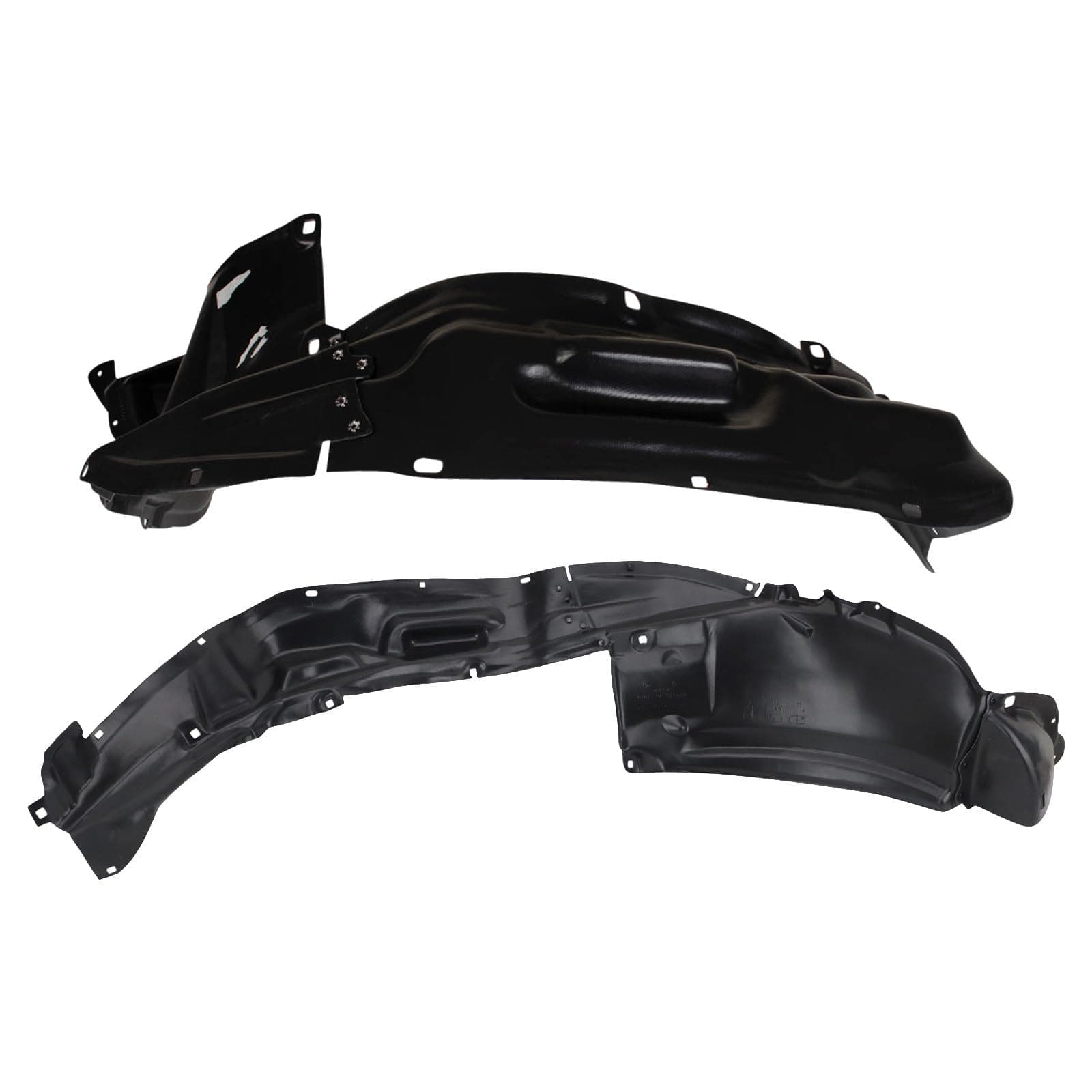 TRQ Front Inner Fender Liner Set Compatible with 2007-2009 Toyota FJ Cruiser TO1250123 TO1251123