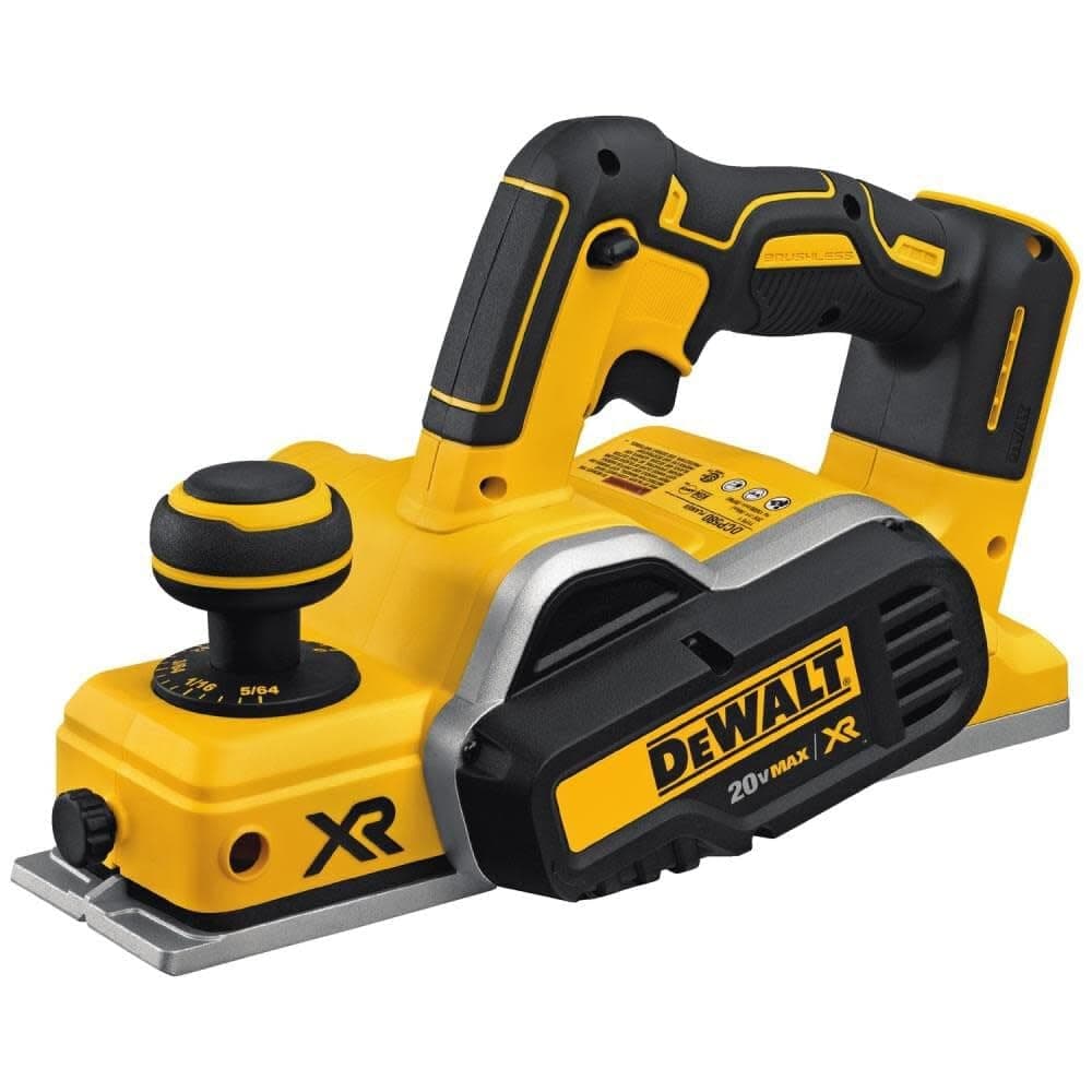 DEWALT 20V MAX Planer, 30,000 Cuts Per Minute, 2 mm Cut Depth, Brushless Motor, Bare Tool Only (DCP580B)
