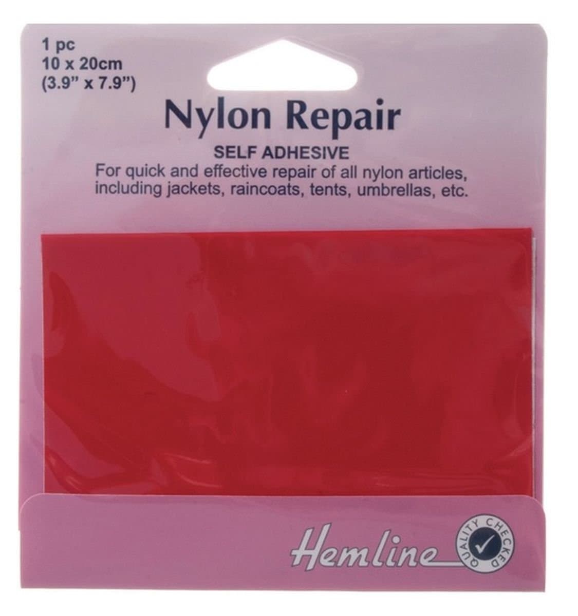 Nylon Repair Patch Self-Adhesive 10x20cm: Red