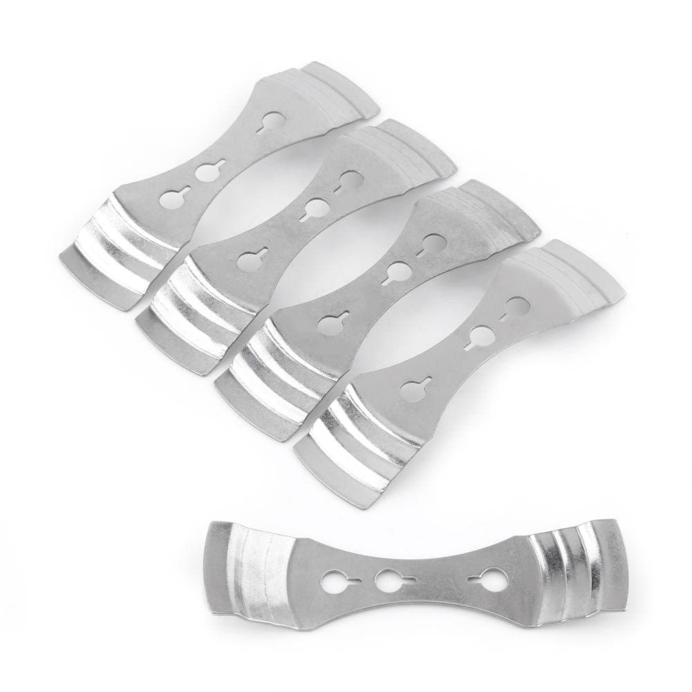 Walfront 5pcs Wick Centering Device Candle Wick Holders 3 Holes Candle Making Tool Stainless Steel Candle Holder for DIY Candle Making Supplies, Silver