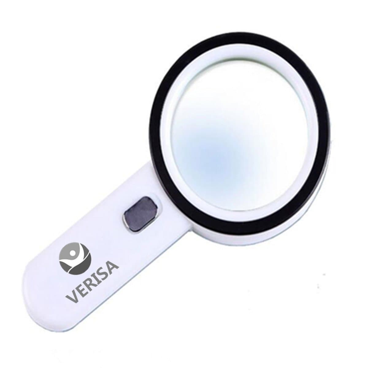 Magnifying Glass with 12 LED Light 20X Handheld, Illuminated Magnifier for Reading, Inspection, Exploring, Hobbies, Seniors, Maps, Macular- White/Black